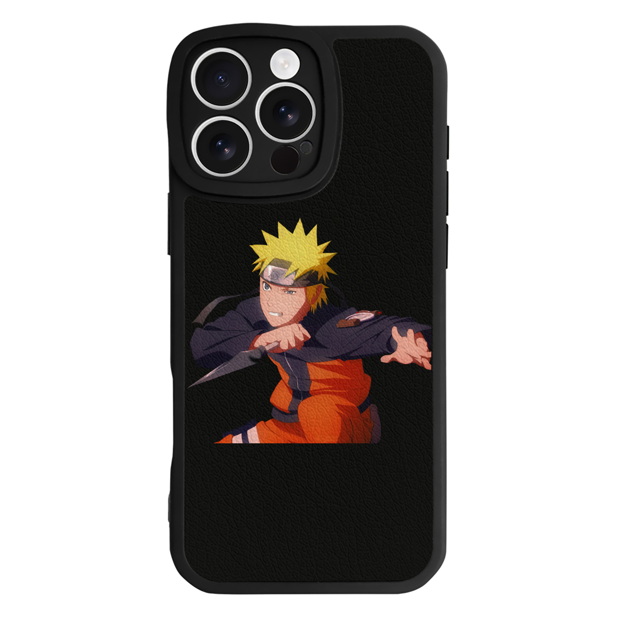 （画像用） NARUTO -ナルト- うずまき ナルト Uzumaki Naruto 【iPhone 16シリーズ対応】シリコンスマホケース（レザー調） 材質：シリコン